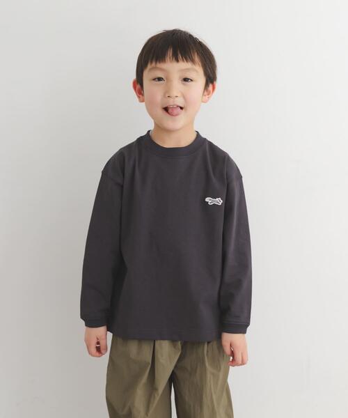 TOWNCRAFT(タウンクラフト)の「『別注』『親子リンク』PENNEYS×DOORS THE FOX LONG-SLEEVE T-SHIRTS(KIDS)(Tシャツ/カットソー・キッズ・ホワイト/チャコールグレー・120/135)」の8枚目の写真