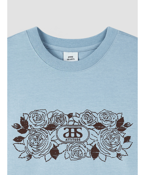 ANNEHEARTS(アンハーツ)の「Rosevine Path Graphic T Blue(Tシャツ/カットソー・レディース・その他・FREE)」の5枚目の写真