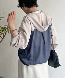 un dix cors | 異素材バック切替パーカー(パーカー)