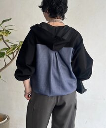 un dix cors | 異素材バック切替パーカー(パーカー)