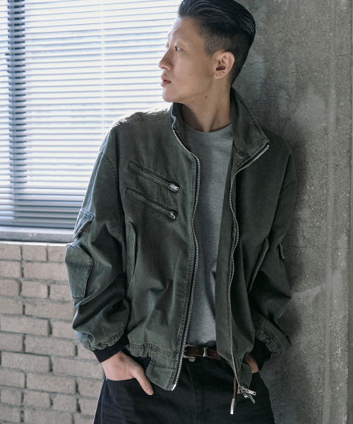 P.IN.O（ピインオ）の「ハイネックフライトジャケット - ジンカキ（その他アウター・メンズ・その他・MEDIUM/LARGE）」の2枚目の写真