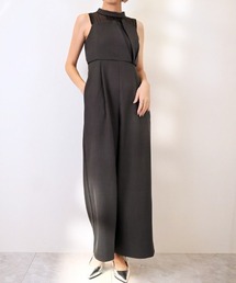 Dolce Fiora（ドルチェフィオラ）の「【オケージョン/結婚式】にさらっと着られるチュールドッキングオールインワン（つなぎ/オールインワン）」