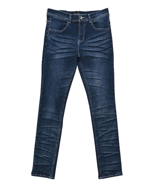 CavariA（キャバリア）の「『CavariA/キャバリア』立体ヒゲデニムパンツ（デニムパンツ・メンズ・ネイビー・XL/L/M）」の5枚目の写真