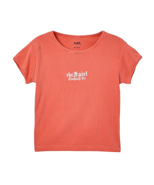 X-girl(エックスガール)の「FADED ANGEL WING S/S BABY TEE(Tシャツ/カットソー・レディース・ブラック/オリーブ/オレンジ・S/M)」の9枚目の写真