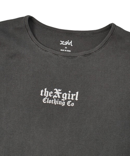 X-girl(エックスガール)の「FADED ANGEL WING S/S BABY TEE(Tシャツ/カットソー・レディース・ブラック/オリーブ/オレンジ・S/M)」の12枚目の写真