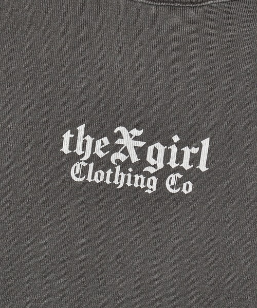 X-girl(エックスガール)の「FADED ANGEL WING S/S BABY TEE(Tシャツ/カットソー・レディース・ブラック/オリーブ/オレンジ・S/M)」の13枚目の写真