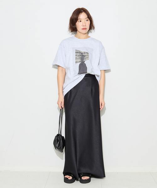 journal standard L'essage(ジャーナルスタンダードレサージュ)の「POETMEETS DUBWISE KJLW COLLAGE02 Tシャツ(Tシャツ/カットソー・レディース・グレー/ホワイト・FREE)」の3枚目の写真