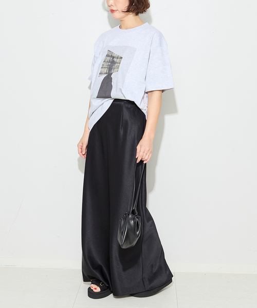 journal standard L'essage(ジャーナルスタンダードレサージュ)の「POETMEETS DUBWISE KJLW COLLAGE02 Tシャツ(Tシャツ/カットソー・レディース・グレー/ホワイト・FREE)」の4枚目の写真