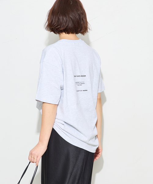 journal standard L'essage(ジャーナルスタンダードレサージュ)の「POETMEETS DUBWISE KJLW COLLAGE02 Tシャツ(Tシャツ/カットソー・レディース・グレー/ホワイト・FREE)」の8枚目の写真