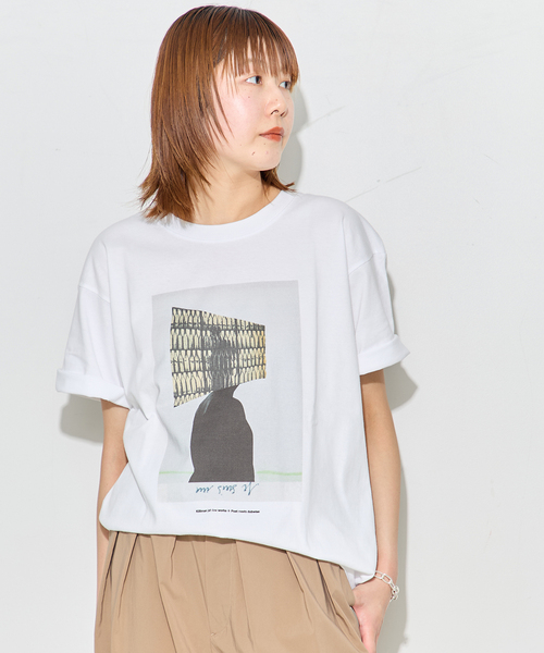 journal standard L'essage(ジャーナルスタンダードレサージュ)の「POETMEETS DUBWISE KJLW COLLAGE02 Tシャツ(Tシャツ/カットソー・レディース・グレー/ホワイト・FREE)」の12枚目の写真