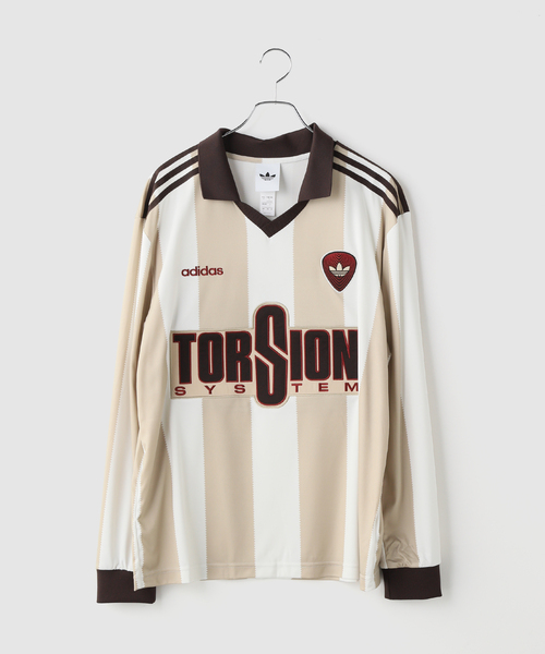 adidas Originals（アディダスオリジナルス）の「adidas originals / アディダス オリジナルス BRIT HME JERSEY（Tシャツ/カットソー・メンズ・ネイビー/アイボリー・LARGE/MEDIUM）」の2枚目の写真