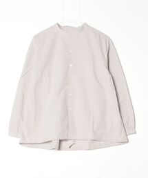 quadro | コットン60クラフトワッシャー裾ヒモスタンドシャツ(シャツ/ブラウス)