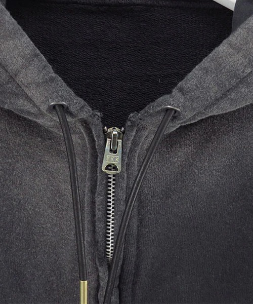 KHOKI（コッキ）の「【KHOKI/コッキ】Combination Zip Hoodie（パーカー・メンズ・グレー/ブラック・1/2/3）」の5枚目の写真