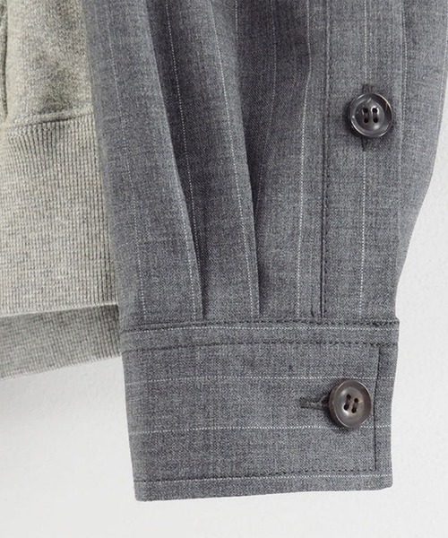 KHOKI（コッキ）の「【KHOKI/コッキ】Combination Zip Hoodie（パーカー・メンズ・グレー/ブラック・1/2/3）」の10枚目の写真