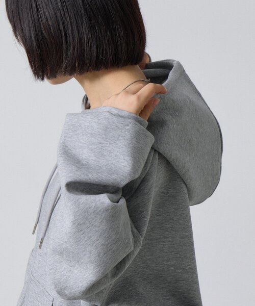 goocy(グーシー)の「【セットアップ対応】ショートカンガルーポケットパーカー(Tシャツ/カットソー・レディース・ブラック/チャコールグレー/グレー・FREE)」の12枚目の写真
