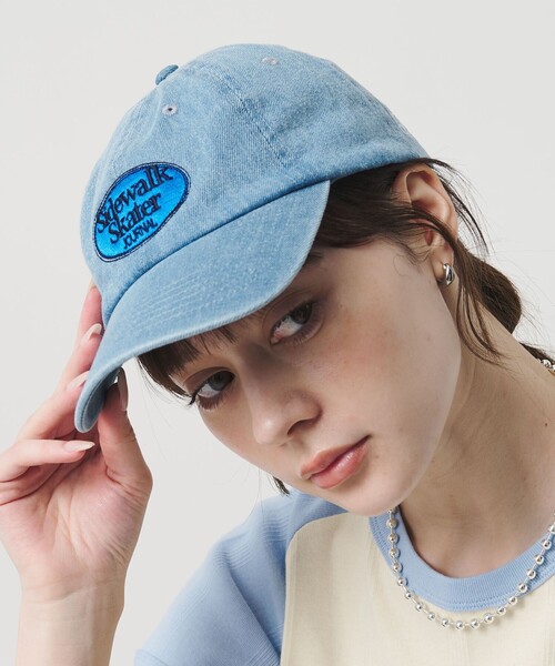 PARROTT CANVAS(パロットキャンバス)の「<PARROTT CANVAS>ロゴ デニム キャプ(キャップ・レディース・コバルトブルー・FREE)」の2枚目の写真