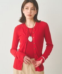 Whim Gazette（ウィムガゼット）の「シアーリブニットカーディガン（カーディガン/ボレロ）」