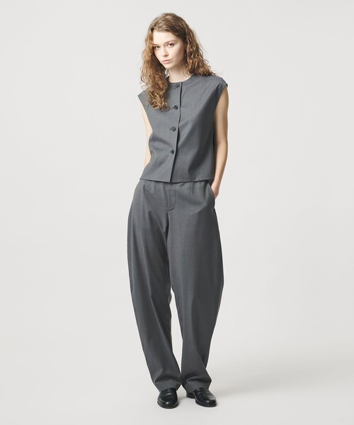 LOEFF（ロエフ）の「＜LOEFF＞トロピカルウール ボンタン パンツ（その他パンツ・レディース・コバルトブルー/ブラック/オリーブ・00/2/0/1）」の5枚目の写真