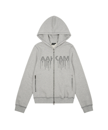 Star-Spangled Zip-Up hoodie (Black)（パーカー）｜AAKAM（アーカム