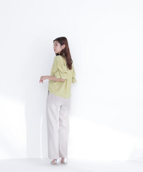 NATURAL BEAUTY BASIC(ナチュラルビューティーベーシック)の「リネンライクタックワイドパンツ(その他パンツ・レディース・ベージュ/ネイビー・MEDIUM/SMALL)」の19枚目の写真