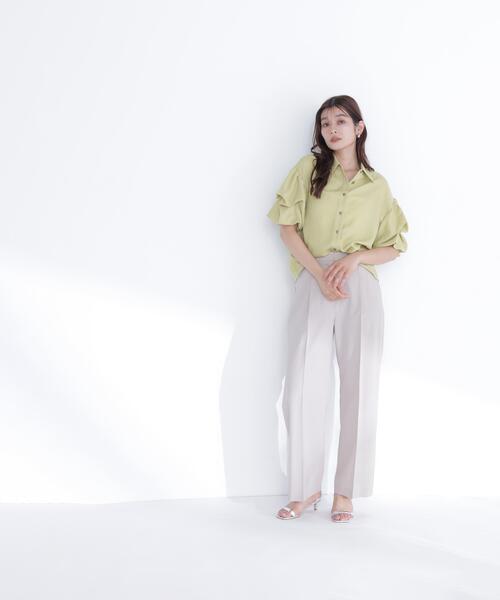 NATURAL BEAUTY BASIC(ナチュラルビューティーベーシック)の「リネンライクタックワイドパンツ(その他パンツ・レディース・ベージュ/ネイビー・MEDIUM/SMALL)」の20枚目の写真