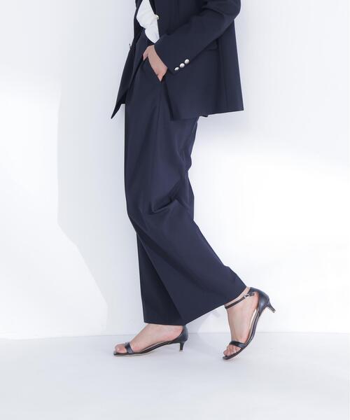 NATURAL BEAUTY BASIC(ナチュラルビューティーベーシック)の「リネンライクタックワイドパンツ(その他パンツ・レディース・ベージュ/ネイビー・MEDIUM/SMALL)」の8枚目の写真