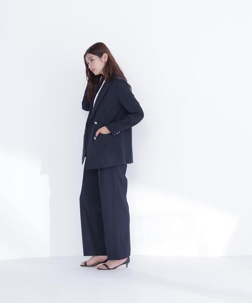 NATURAL BEAUTY BASIC(ナチュラルビューティーベーシック)の「リネンライクタックワイドパンツ(その他パンツ・レディース・ベージュ/ネイビー・MEDIUM/SMALL)」の10枚目の写真