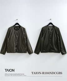 TAION（タイオン）の「【TAION(タイオン)】〈ユニセックス〉ノンダウン ベーシック リバーシブル クルーネック カーディガン（カーディガン/ボレロ）」