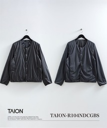 TAION（タイオン）の「【TAION(タイオン)】〈ユニセックス〉ノンダウン ベーシック リバーシブル クルーネック カーディガン（カーディガン/ボレロ）」