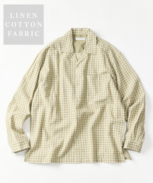 FREAK'S STORE | LINEN COTTON OPEN COLLAR SHIRT/リネンコットン リラックスフィット オープンカラーシャツ【セットアップ対応】(シャツ/ブラウス)