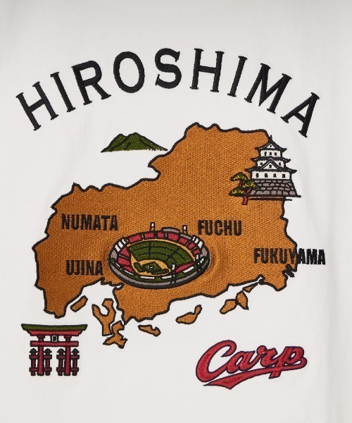 JEANS FACTORY （ジーンズファクトリー）の「[広島東洋カープ×JEANS FACTORY] バック刺繍ロゴ コラボレーションTシャツ【追加】（Tシャツ/カットソー・レディース・ホワイト/ホワイト系その他/レッド系その他/レッド・XL/L/M/S）」の9枚目の写真