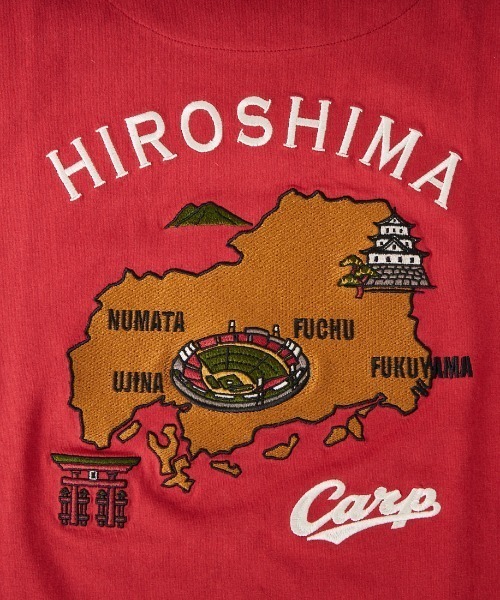 JEANS FACTORY （ジーンズファクトリー）の「[広島東洋カープ×JEANS FACTORY] バック刺繍ロゴ コラボレーションTシャツ【追加】（Tシャツ/カットソー・レディース・ホワイト/ホワイト系その他/レッド系その他/レッド・XL/L/M/S）」の5枚目の写真