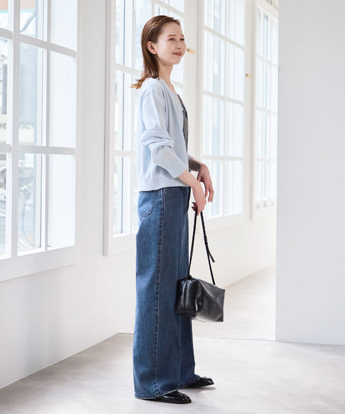 U by SPICK&SPAN(ユーバイスピックアンドスパン)の「ハイライズストレートデニム(デニムパンツ・レディース・ブルー/ネイビー・36/38)」の14枚目の写真