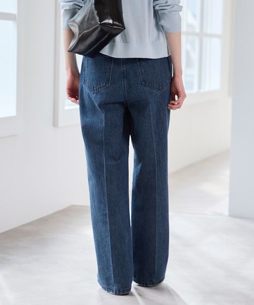 U by SPICK&SPAN(ユーバイスピックアンドスパン)の「ハイライズストレートデニム(デニムパンツ・レディース・ブルー/ネイビー・36/38)」の20枚目の写真