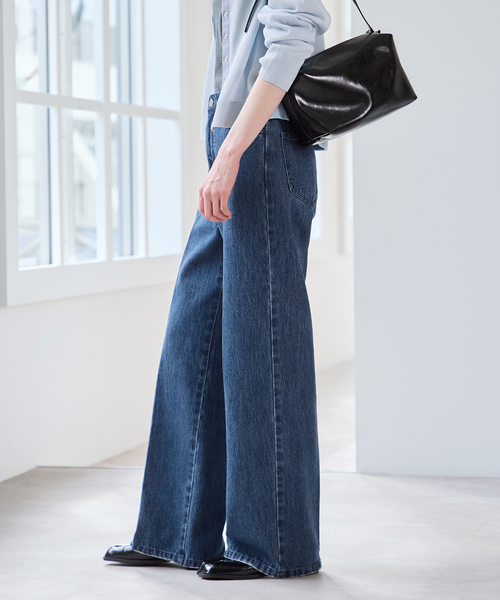 U by SPICK&SPAN(ユーバイスピックアンドスパン)の「ハイライズストレートデニム(デニムパンツ・レディース・ブルー/ネイビー・36/38)」の22枚目の写真