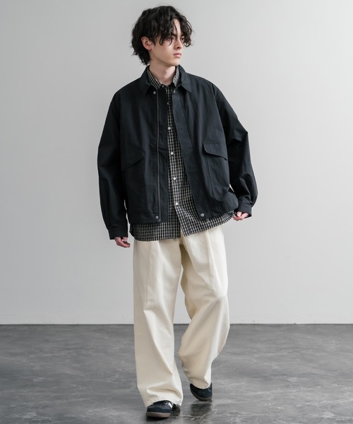 Audience(オーディエンス)の「Audience オーディエンス 綿ナイロンキャンバス CWUフライトバルーンミリタリージャケット AUD7385(ミリタリージャケット・メンズ・スミクロ/ブラック/ベージュ・L/M)」の16枚目の写真