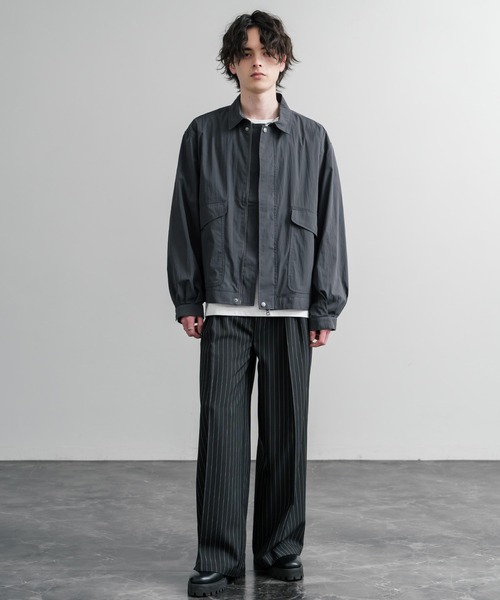 Audience(オーディエンス)の「Audience オーディエンス 綿ナイロンキャンバス CWUフライトバルーンミリタリージャケット AUD7385(ミリタリージャケット・メンズ・スミクロ/ブラック/ベージュ・L/M)」の21枚目の写真