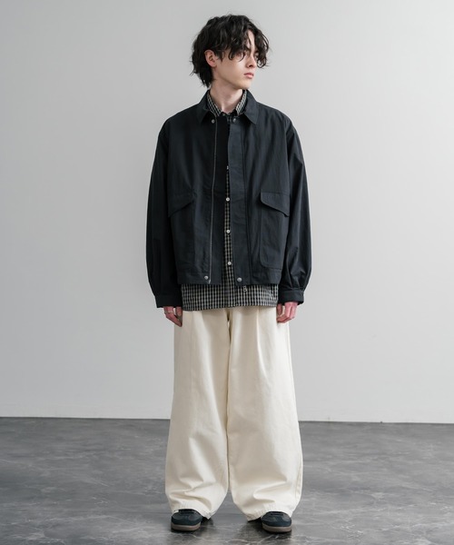 Audience(オーディエンス)の「Audience オーディエンス 綿ナイロンキャンバス CWUフライトバルーンミリタリージャケット AUD7385(ミリタリージャケット・メンズ・スミクロ/ブラック/ベージュ・L/M)」の10枚目の写真