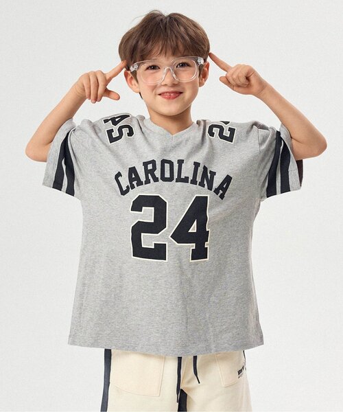 BREEZE(ブリーズ)の「【WEB限定】KUDOZ.B ナンバリング半袖Tシャツ(Tシャツ/カットソー・キッズ・ブルー/グレー/オフホワイト・90/100/110/120/130/140/150/160)」の3枚目の写真