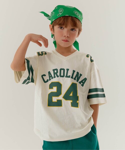 BREEZE(ブリーズ)の「【WEB限定】KUDOZ.B ナンバリング半袖Tシャツ(Tシャツ/カットソー・キッズ・ブルー/グレー/オフホワイト・90/100/110/120/130/140/150/160)」の2枚目の写真