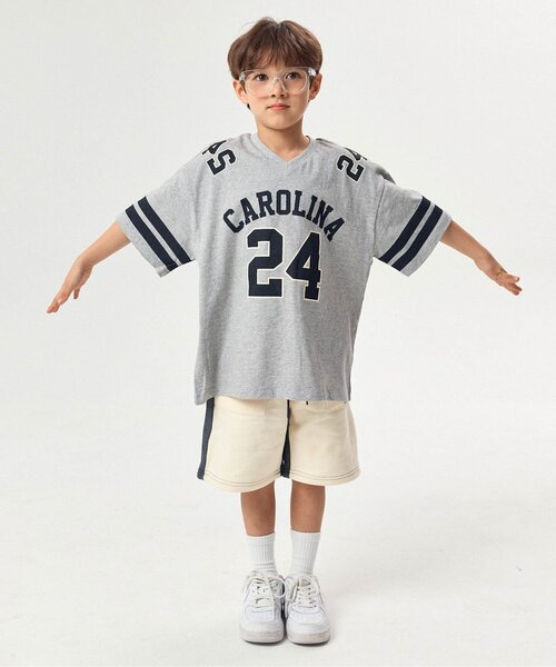 BREEZE(ブリーズ)の「【WEB限定】KUDOZ.B ナンバリング半袖Tシャツ(Tシャツ/カットソー・キッズ・ブルー/グレー/オフホワイト・90/100/110/120/130/140/150/160)」の6枚目の写真