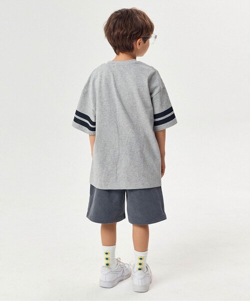 BREEZE(ブリーズ)の「【WEB限定】KUDOZ.B ナンバリング半袖Tシャツ(Tシャツ/カットソー・キッズ・ブルー/グレー/オフホワイト・90/100/110/120/130/140/150/160)」の4枚目の写真