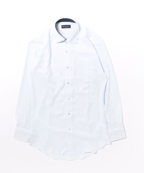 TOKYO SHIRTS(トウキョウシャツ)の「【吸水速乾】【COFREX】形態安定ノンアイロン ワイド 長袖ビジネスワイシャツ(ビジネスシャツ・メンズ・サックスブルー・首回り43cm-裄丈86cm/首回り43cm-裄丈82cm/首回り42cm-裄丈86cm/首回り42cm-裄丈82cm/首回り41cm-裄丈86cm/首回り41cm-裄丈82cm/首回り39cm-裄丈84cm/首回り39cm-裄丈80cm/首回り37cm-裄丈84cm/首回り37cm-裄丈80cm)」の6枚目の写真