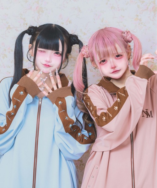 nyanMe（ニャンミー）の「うちらのじゃーじ（ジャージ・レディース・ブラック/ホワイト/サックスブルー/ピンク・FREE）」の18枚目の写真