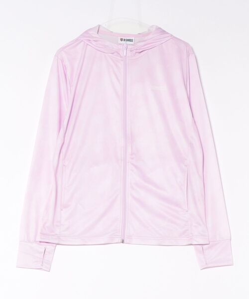 K-SWISS(ケースイス)の「【K-SWISS/ケースイス】ぼかし柄UVパーカー(パーカー・レディース・ネイビー/サックスブルー/グリーン系その他/ライトピンク・MEDIUM/LARGE/X-LARGE)」の4枚目の写真