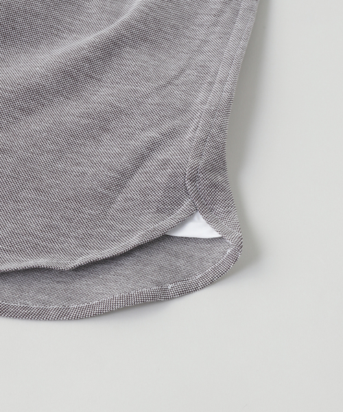 GUY ROVER(ギローバー)の「GUY ROVER (ギローバー) Melange Jersey Cutaway Shirts(シャツ/ブラウス・メンズ・ホワイト/ブラウン/ダークブルー・SMALL/MEDIUM/LARGE)」の7枚目の写真