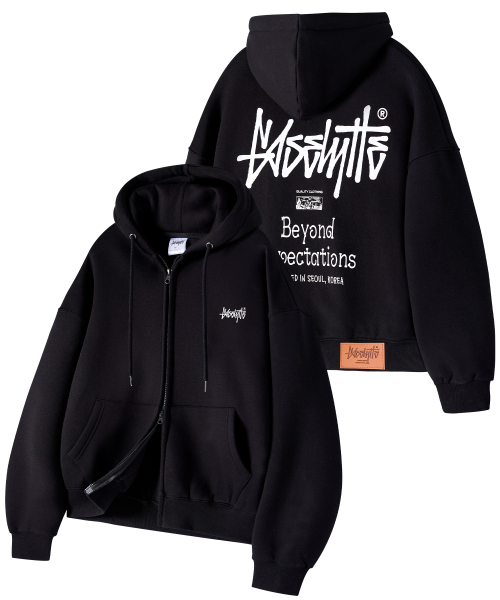 YOSEMITE(ヨセミティ)の「OG ESSENTIALS オーバーサイズ クロップド ジップアップパーカー YHZ-202(パーカー・レディース・ブラック系1/グレー系1・MEDIUM/LARGE/X-LARGE)」の6枚目の写真