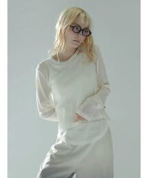 :ETHROF（イーサオブ）の「SHEER LAYERED LIKE TOPS（Tシャツ/カットソー）」