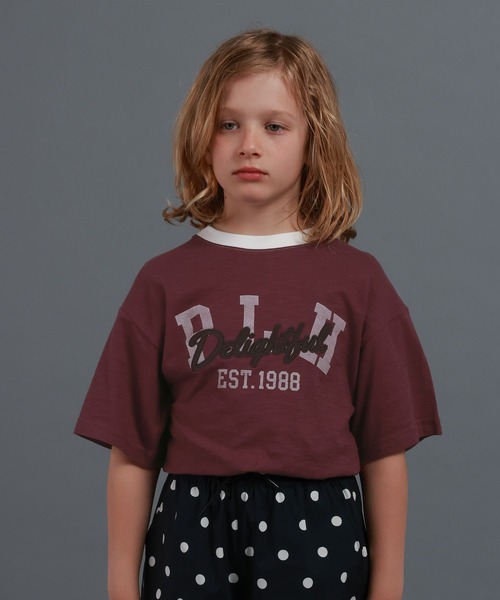 GLOBAL WORK(グローバルワーク)の「スラブ刺繍半袖T/665701(Tシャツ/カットソー・キッズ・ブラック/グレー/ボルドー・160cm/140cm/130cm/150cm)」の3枚目の写真
