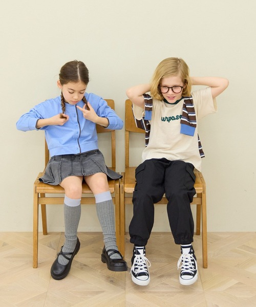 GLOBAL WORK(グローバルワーク)の「スラブ刺繍半袖T/665701(Tシャツ/カットソー・キッズ・ブラック/グレー/ボルドー・160cm/140cm/130cm/150cm)」の14枚目の写真